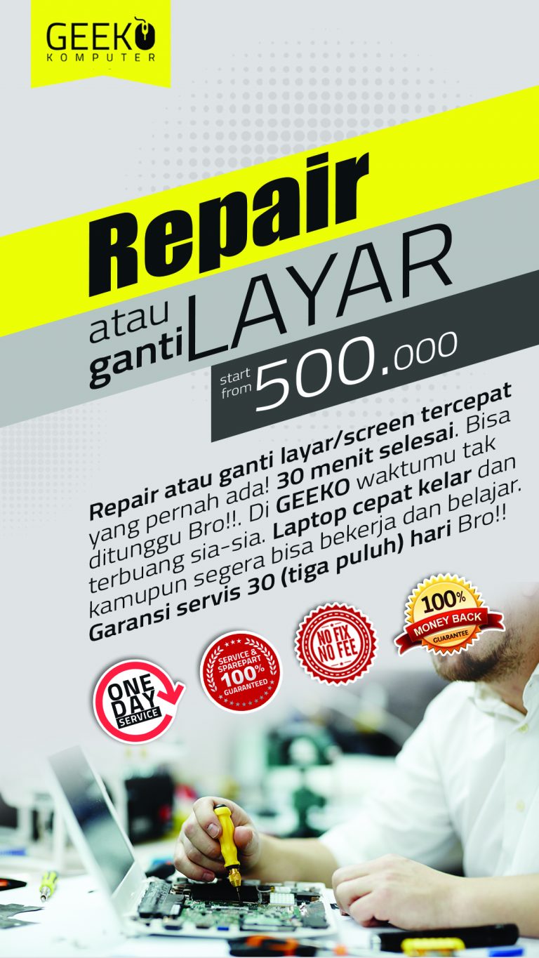 service laptop asus tidak tampil - Geeko Komputer - Service Laptop Surabaya