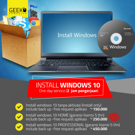 Install Windows Opsional